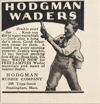 1929 Print Ad Hodgman Waders Fisherman Fly Fishing Hodgman Rubber Framingham,MA - $4.90