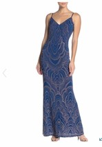 JUMP Glitter V-Neck Spaghetti Strap Maxi Dress NWT new 7/8 Nordstrom rack - $548.80 MXN