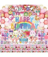 Cute Kitty Party Supplies Set 250pcs Pink Theme Decorations for Kids Party - $331.61 MXN