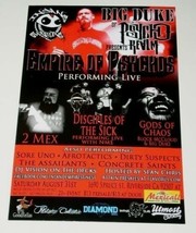 Empire of Psychos Concert Promo Card Vintage 2013 Disciples Of The Sick - $19.99