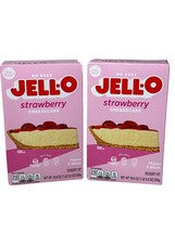 Jell-O No Bake Strawberry Cheesecake Dessert Kit 19.6 Oz Pack Of 2 - £11.97 GBP