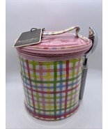 Picnic Plaid INSULATED COOLER with SCOOPER Beach Picnic Party Boho Hoste... - $45.46