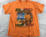 Kenny Chesney T Shirt Mens Small Orange No Shoes Nation Tour 2013 Beer i... - $19.79