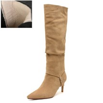 H style spring autumn woman boots pointed toe knee high boots ins slip on winter simple thumb200