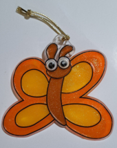 Stained glass looking Butterfly ornament window  suncatcher 4.5 inch acrylic - £5.57 GBP