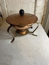 Vintage Unbranded Copper Chafing Pan Boiler- All Pieces Included! - $27.00
