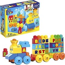 Mega Bloks First Builders ABC Musical Train with Big Building Blocks Building... - £48.46 GBP