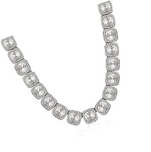 12mm Iced Out Square Tennis Chain Micro Pave Cubic 1 - £52.22 GBP
