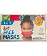 FLTR Kids Face Mask New 50 Masks Includes 20 Adjustable Ear Loop Clips - £11.97 GBP