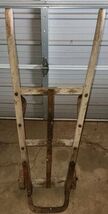 Antique Wood &amp; Cast Iron Sack Dolly Barrel  Hand Truck Warehouse Feed Store - $249.99