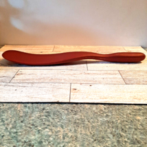 Long Dark Red Burgundy Spurtle Silicone Spatula 13 Inches Long Mad Hungry - $14.01