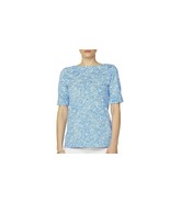 pretty floral boat neck shirt, XL NWOT - £8.88 GBP