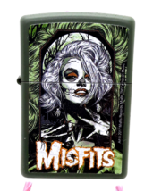 The Misfits Marilyn Unmasked Authentic Zippo Lighter Olive Green Matte # 221  - $32.99
