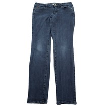 Michael Kors Pants Womens 6 Blue Mid Rise 5 Pocket Design Straight Leg Jeans - £20.62 GBP