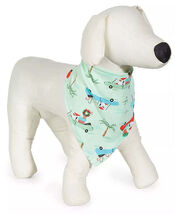 Family Pajamas Tropical Santa Printed Pet Bandana Blue Large - $9.90