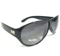 Max Mara Sunglasses MM 150/S D28 Black Round Frames with Blue Gray Lenses - £33.46 GBP
