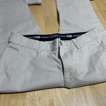 Chaps Pants Mens Size 34x34 Tan 5 Pocket Straight Fit Flat Front - $433.88 MXN
