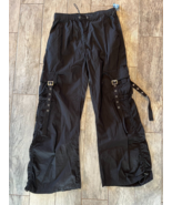 NWT Hot Topic Cargo Pants Skater size 7 Punk Goth Steampunk Skater Wide ... - $67.82 CAD