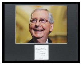 Mitch McConnell Signed Framed 11x14 Photo Display Majority Leader Inscri... - $197.99
