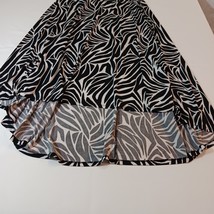 Cato RN#37080 Women's Black & White High-Low Skirt Size 14/16W image 7