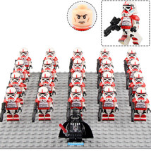 Star Wars Imperial Shock Trooper Army Lego Compatible Minifigure Bricks 21Pcs - £24.77 GBP