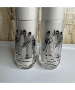 Vintage Norman Rockwell Sporting Boys Missed Golf Glasses Set of 2 - $222.73 MXN