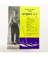 Argus How to Use Your Model C 3 Booklet Pamphlet USA Camera Photography ... - $181.36 MXN