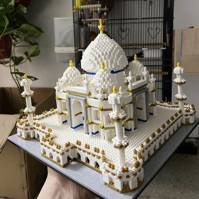 KNEW BUILT Indian Taj Mahal 3D Model Kits Toys Micro Mini Building Blocks for - £27.61 GBP+