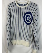 Vintage Cliff Engle Sweater Chicago Cubs Knit Striped MLB Baseball USA 8... - £94.02 GBP