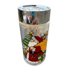  Vintage Glass Santa Salt &amp; Pepper Shaker – Seasons Greetings Holiday Jar - $14.24