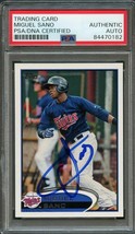 2012 Topps Pro Debut #64 Miguel Sano Signed Card PSA Auto Slabbed Auto Twins - $79.99