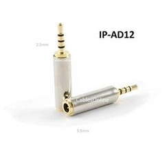 Gold-Plated 3.5Mm Trrs Stereo Female To 2.5Mm Trrs Stereo Plug Converter... - $13.99