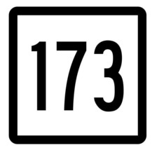 Connecticut State Highway 173 Sticker Decal R5183 Highway Route Sign - $1.45+