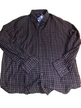 Ten West Apparel Brown Plaid Button Up Shirt Size XXL New - $14.79