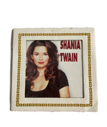 SHANIA TWAIN~ RARE Carnival Prize Glass Plaque Picture. 8x8”. Country Si... - £23.12 GBP