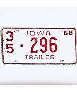 1968 United States Iowa Franklin County Trailer License Plate 35-296 - €12,03 EUR