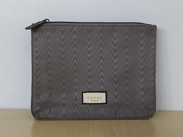Gucci Ash Grey Men&#39;s Cosmetic Pouch / Bag WORLDWIDE SHIPPING T 0016 - $22.02
