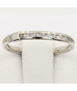 14K Placcato Oro Rotondo Canale Set Eternity Infinito Anniversario Fede ... - €124,44 EUR