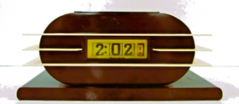Tele-Vision Clock Corp. of America 1950 Brown with Cream Fins Bakelite C... - $321.75