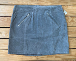NWT Blank NYC Women’s Leather Mini Skirt Size 30 Soft Fog Grey H7 - £25.97 GBP