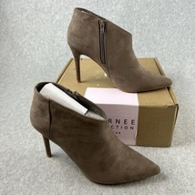 Journee Collection Ankle Boots Heels Womens Size 9 Faux Suede Pointed To... - $38.87