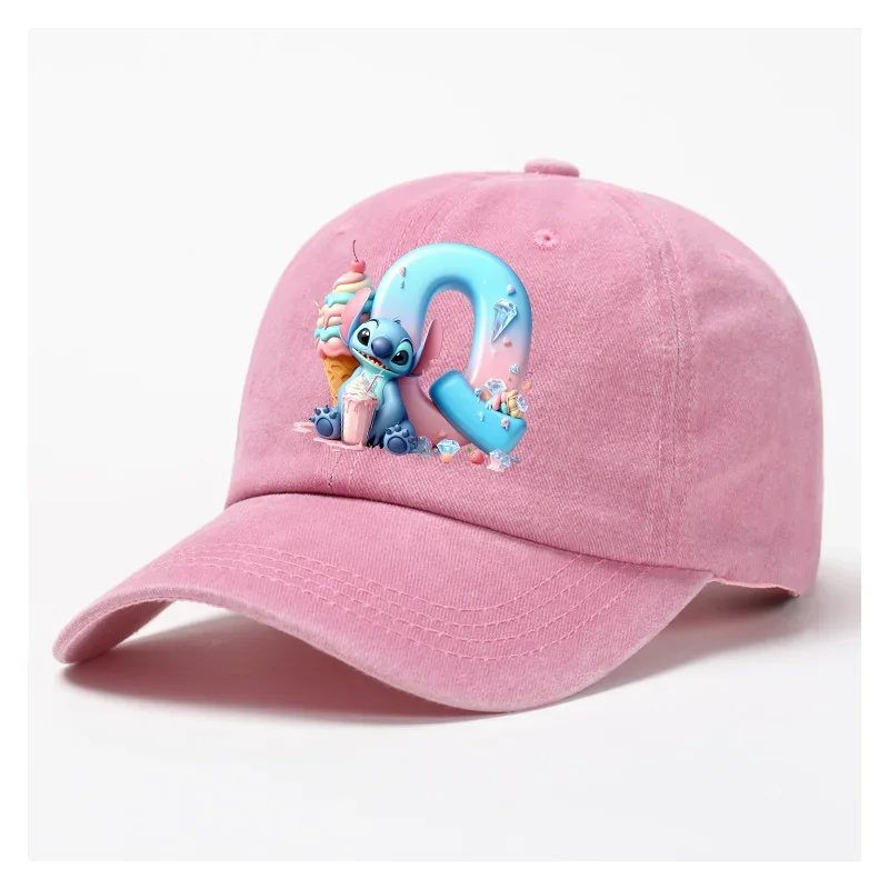 Lilo Stitch Anime Letter A-Z Baseball Cap Women Adult Summer -Adult SDZ2959 - $6.50