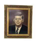 Vtg 15” Framed John F Kennedy Presidential Portrait On Wood Panel, Mid C... - $127.98