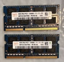 Lot Of 2 Sk Hynix 4GB PC3-12800S DDR3 SoDimm Laptop Memory HMT351S6CFR8A-PB - $12.10