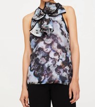 Marie Oliver indira bow blouse in Geode - size L - £140.52 GBP