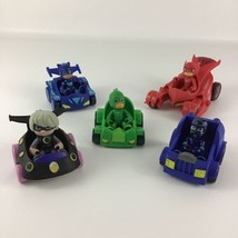 PJ Masks Push Along Racers Catboy Gekko Luna Girl Romeo Owlette Figures Cars Lot - £25.96 GBP