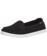 Roxy womens Minnow Slip on Shoe Sneaker, New Black, 6 US - $39.88