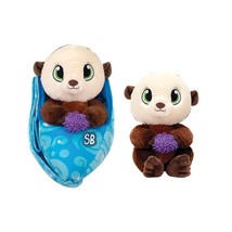 Sea Otter Swaddle Babies Plush Toy  Baby Sling Carrier. NWT. Soft - $24.49