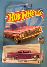 2022 Hot Wheels Lowrider 59 Chevy Impala Pink #70 70/250 Chevy Bel Air 4/5 NEW - £5.44 GBP