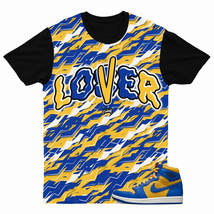 AO LOVER Shirt for  1 Reverse Laney High Varsity Maize Game Royal UCLA 5 Dunk - £24.72 GBP+